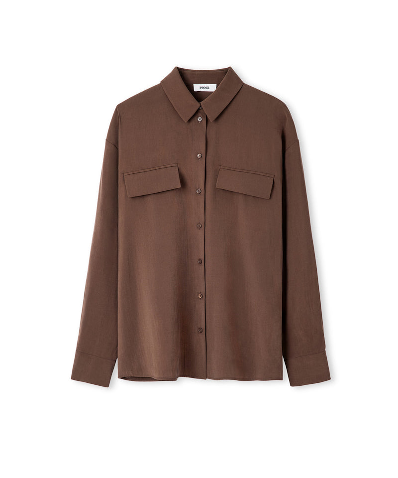 Ipekyol Flap Pocket Shirt Brown