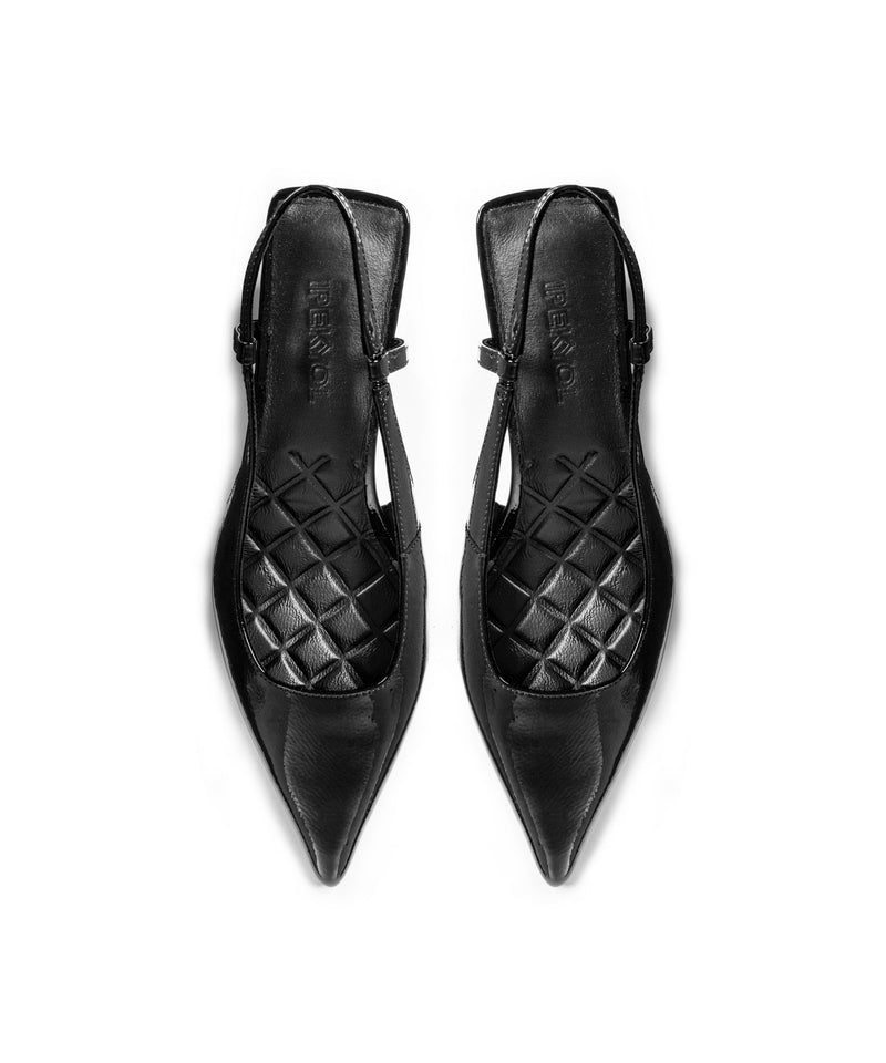 Ipekyol Leather Shoes With Geometric Heels Black