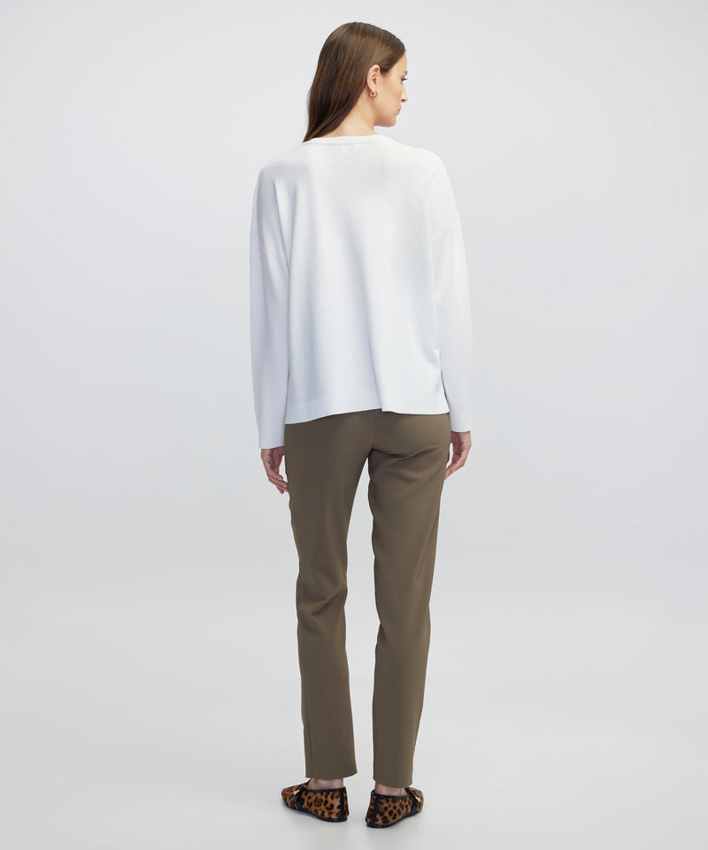 Ipekyol Embellished Cutout Knit Sweater Ecru