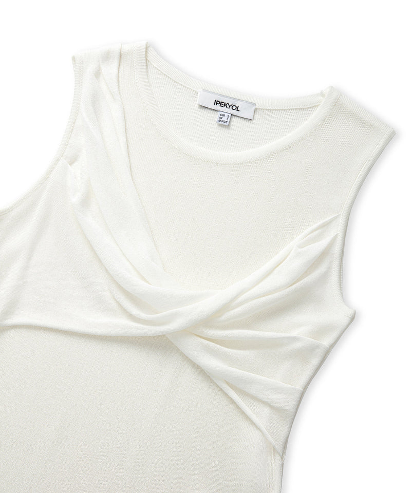 Ipekyol Twisted Knit Top Cream