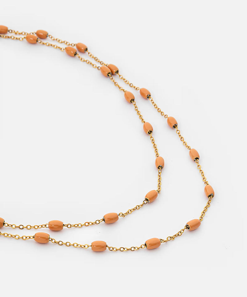 Ipekyol Enamel Chain Necklace Gold