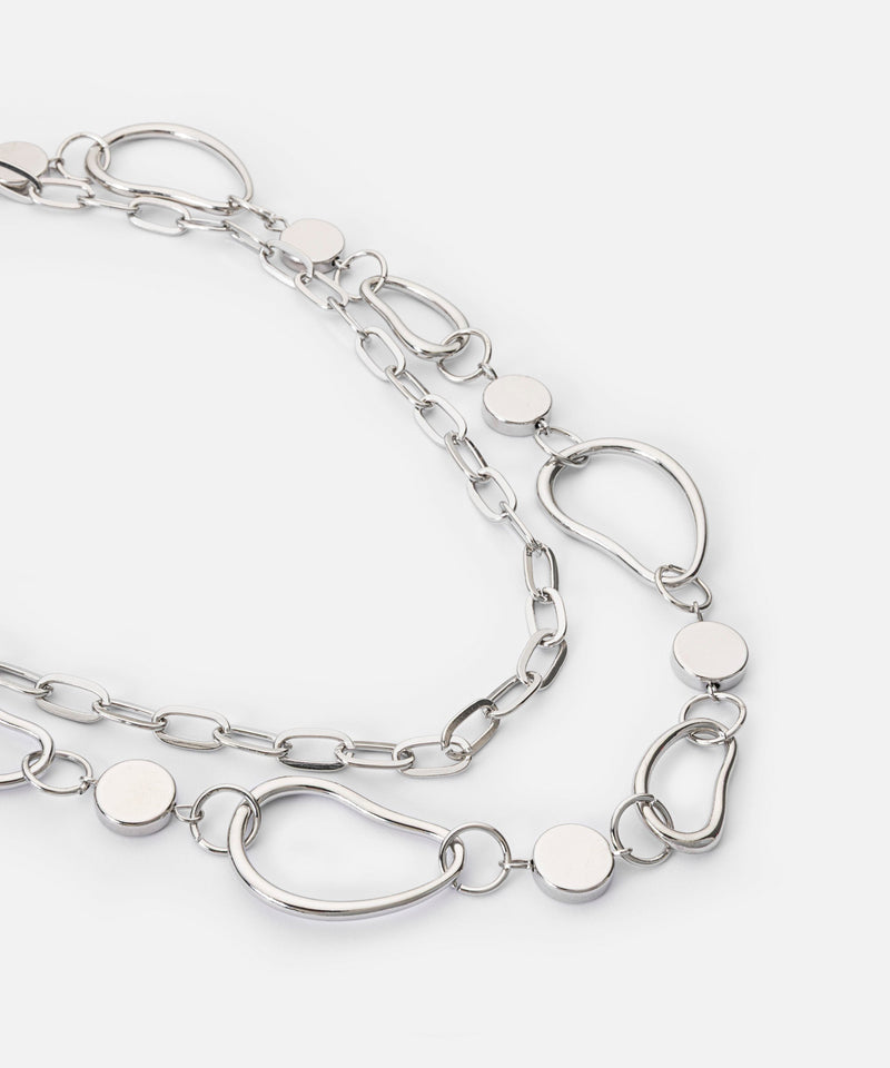 Ipekyol Layered Chain Necklace Silver