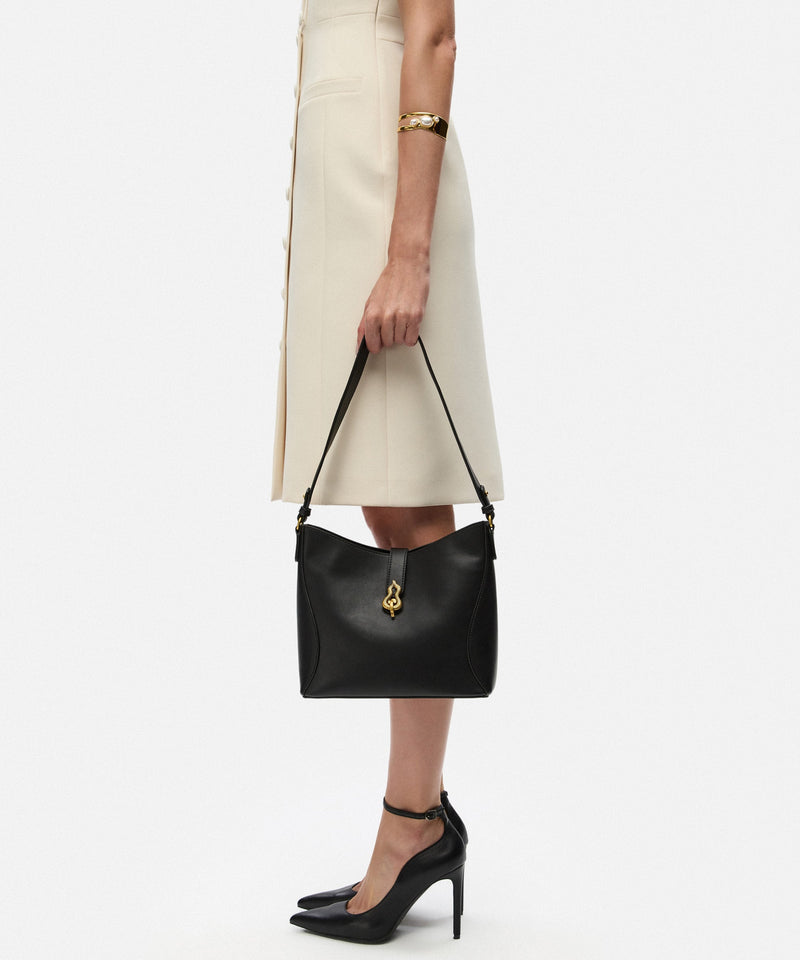 Ipekyol Leather-Effect Bag With Buckle Black