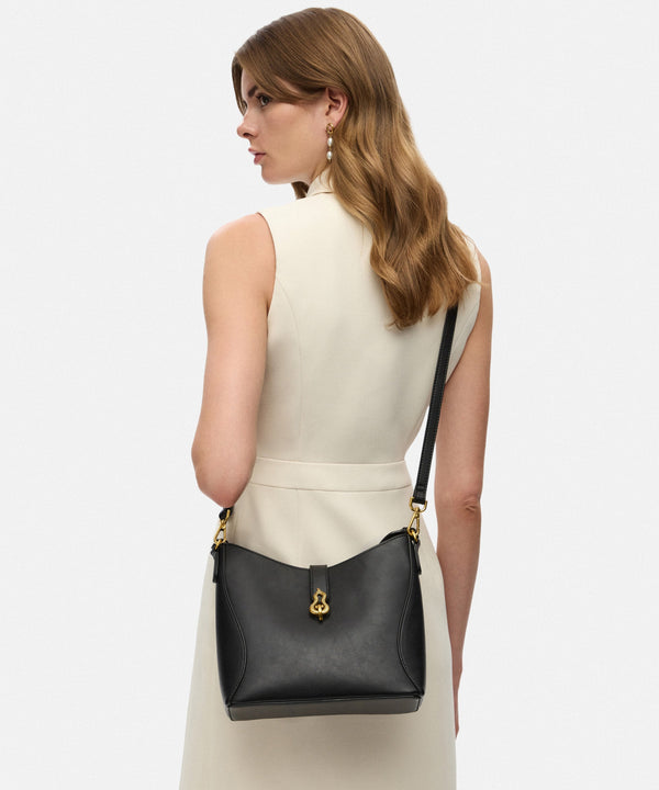 Ipekyol Leather-Effect Bag With Buckle Black