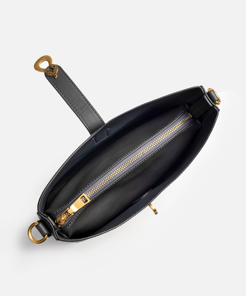 Ipekyol Leather-Effect Bag With Buckle Anthracite