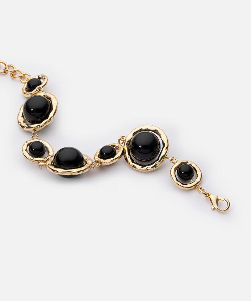 Ipekyol Multi-Piece Contrast Bead Bracelet Black