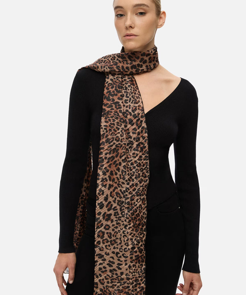 Ipekyol Textured Shawl Brown