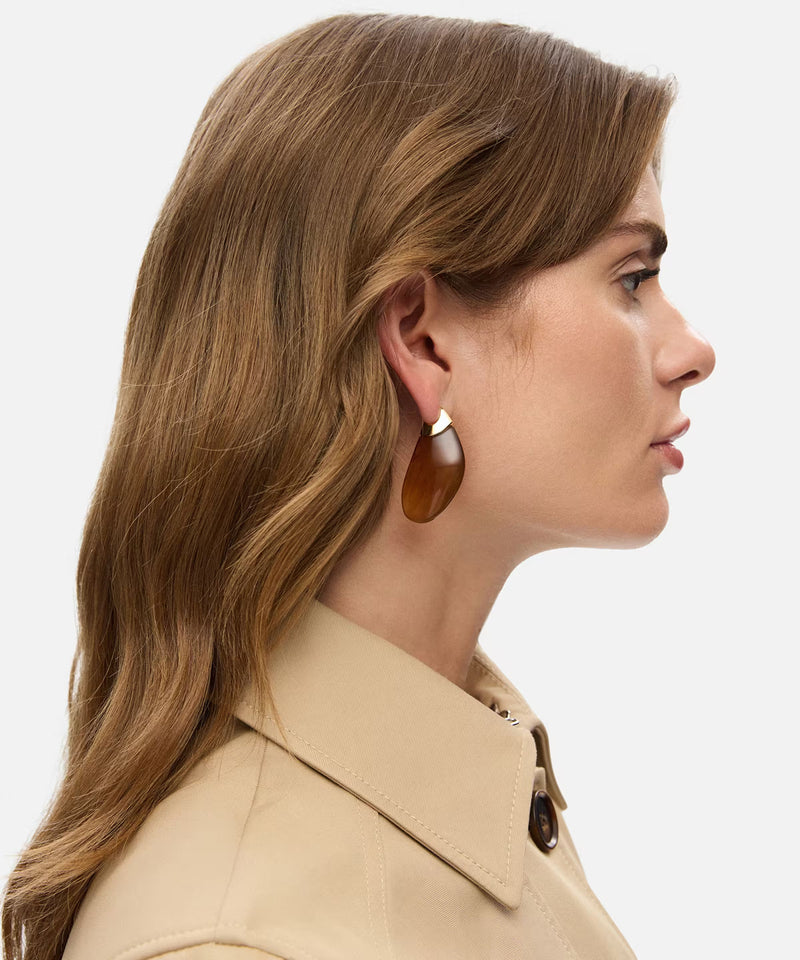 Ipekyol Resin Earrings Brown