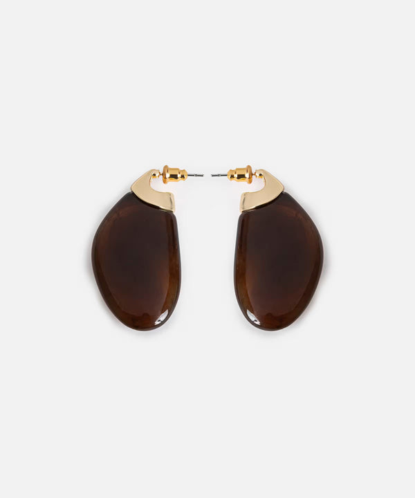 Ipekyol Resin Earrings Brown