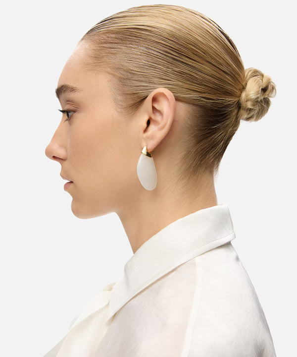 Ipekyol Resin Earrings Cream