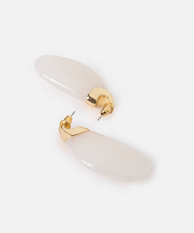 Ipekyol Resin Earrings Cream