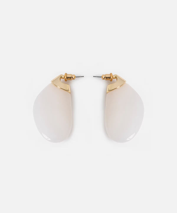 Ipekyol Resin Earrings Cream