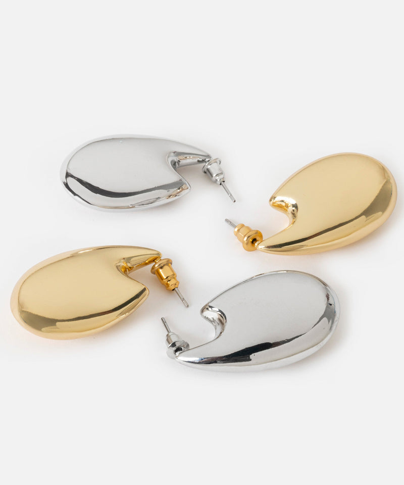 Ipekyol Two-Tone Earrings Set Gold