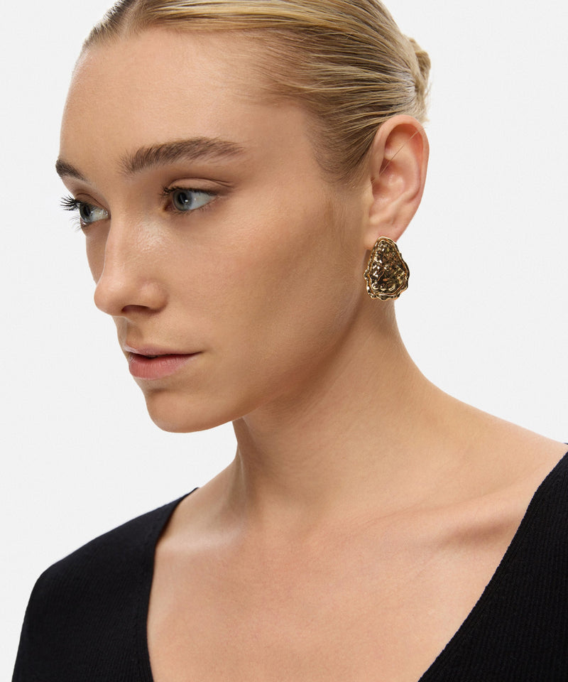 Ipekyol Textured Earrings Gold