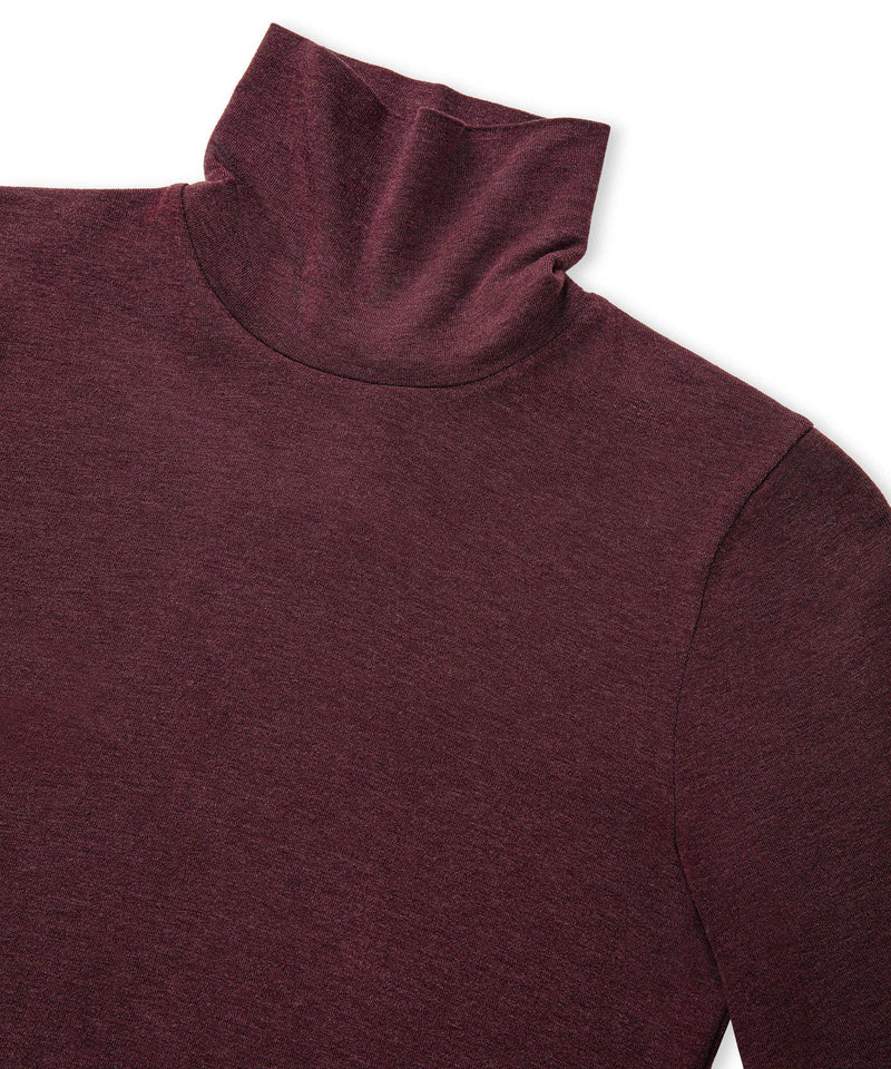 Ipekyol Turtleneck Basic T-Shirt Bordoux