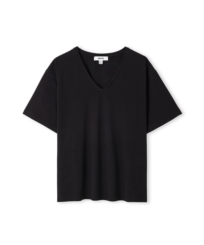 Ipekyol V-Neck T-Shirt Black