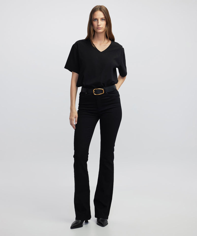 Ipekyol V-Neck T-Shirt Black