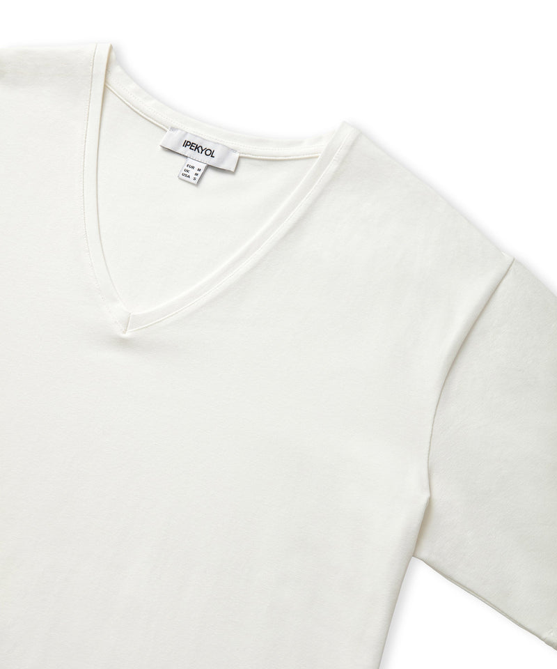 Ipekyol V-Neck T-Shirt Ecru
