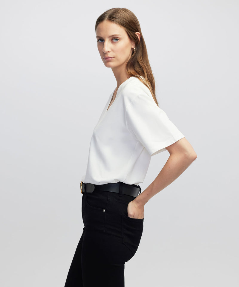 Ipekyol V-Neck T-Shirt Ecru