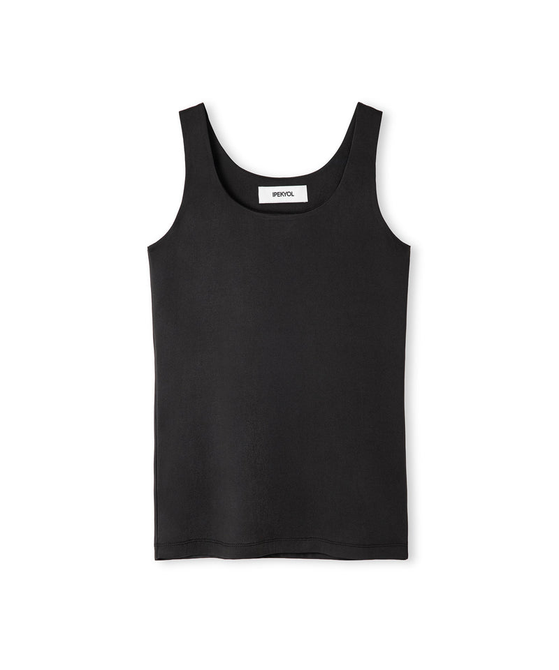 Ipekyol Square Neck Tank Top Black