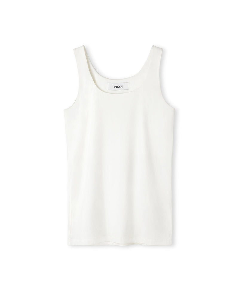 Ipekyol Square Neck Tank Top Ecru