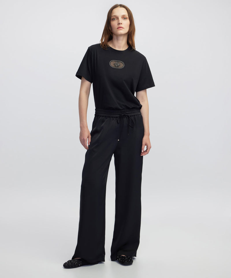 Ipekyol Embroidered T-Shirt Black