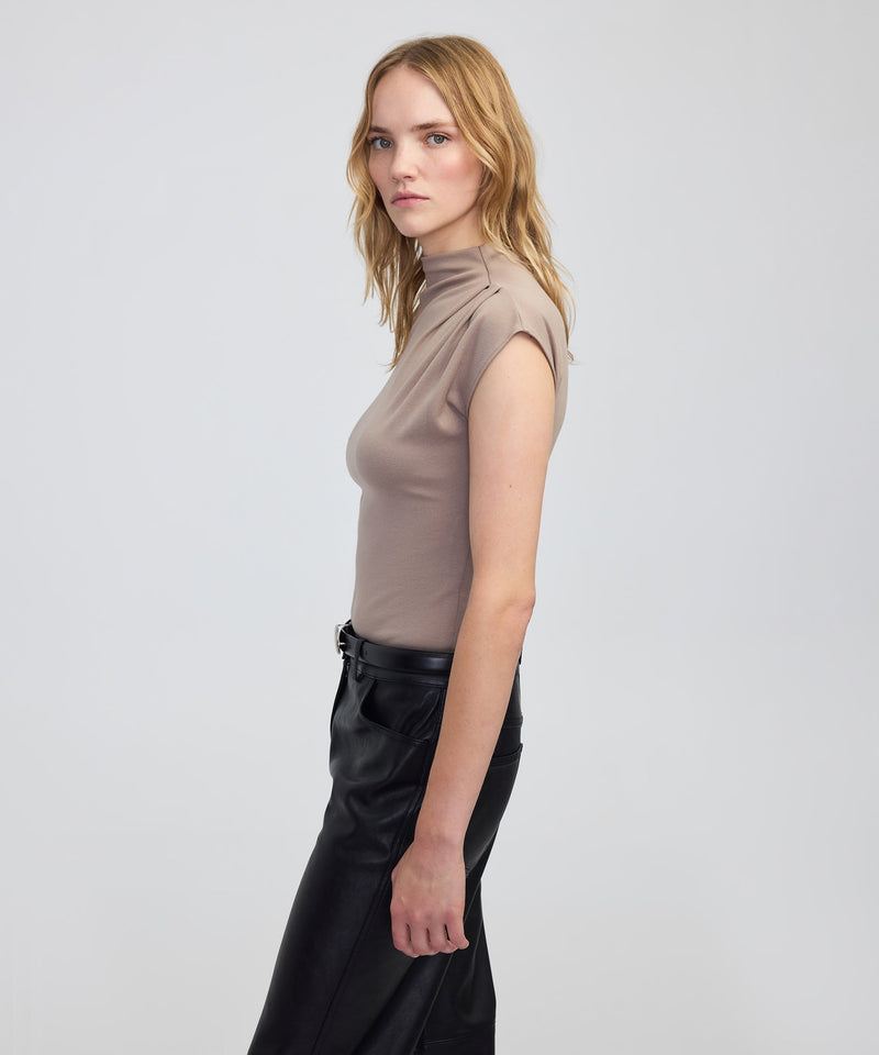 Ipekyol High Neck Bodysuit Beige