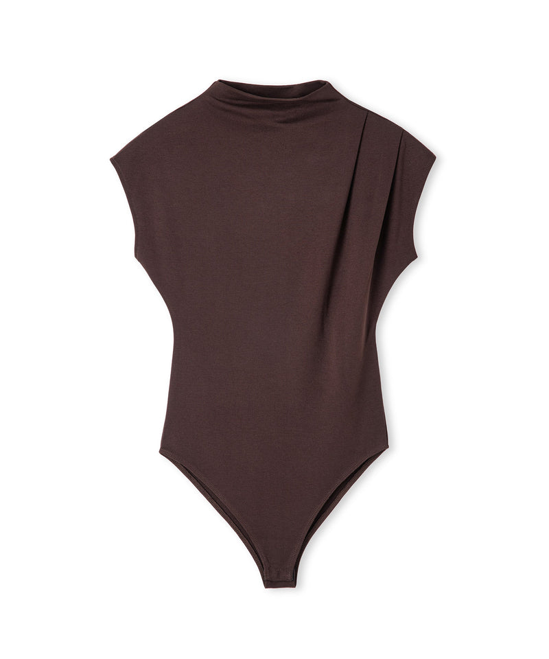 Ipekyol High Neck Bodysuit Brown