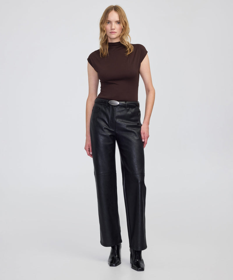 Ipekyol High Neck Bodysuit Brown