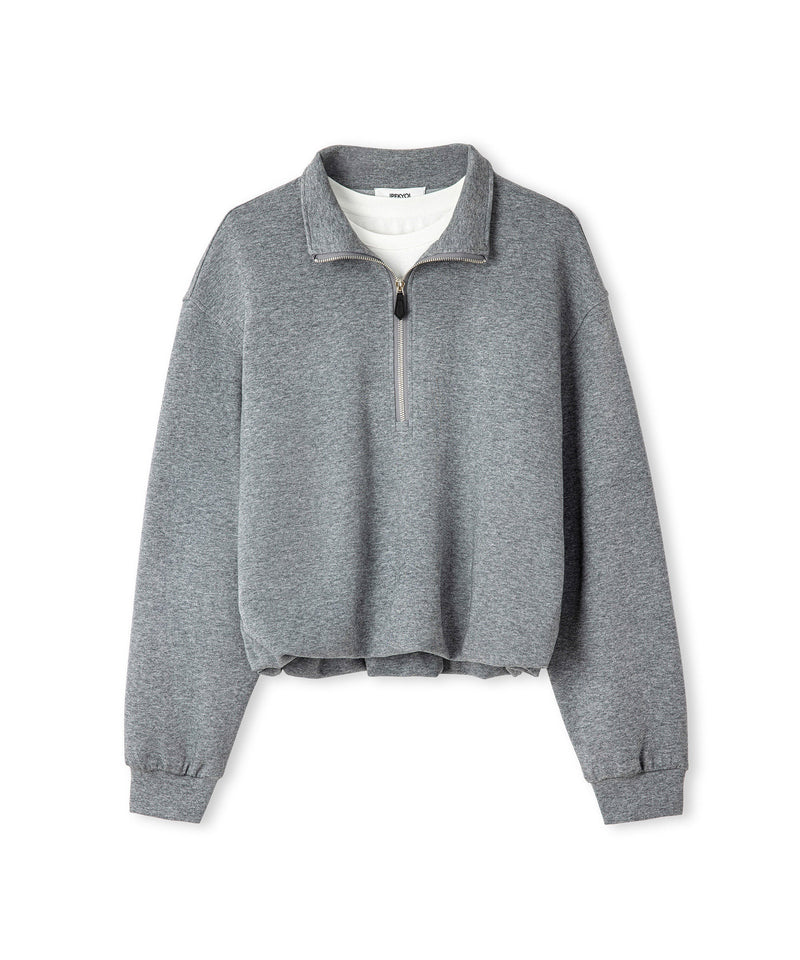 Ipekyol Layered Sweatshirt  Grey Melange