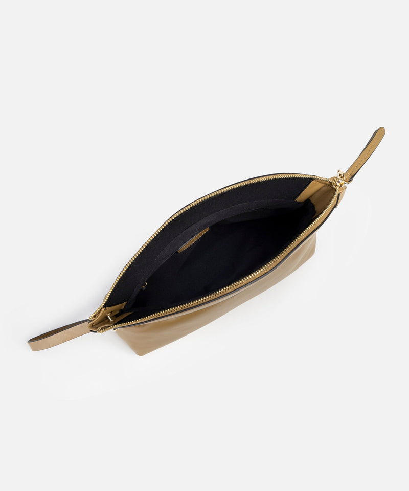 Ipekyol Monogram Buckle Clutch Brown
