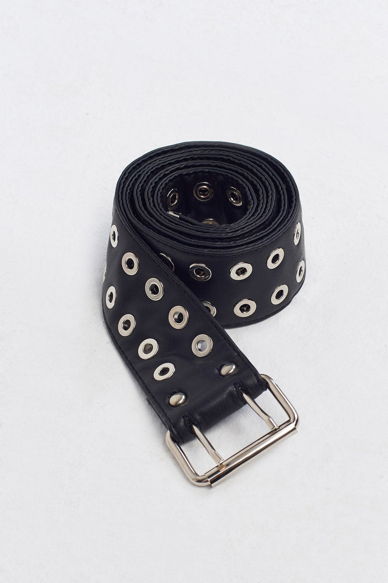 Nu Bird-Eye Belt Black