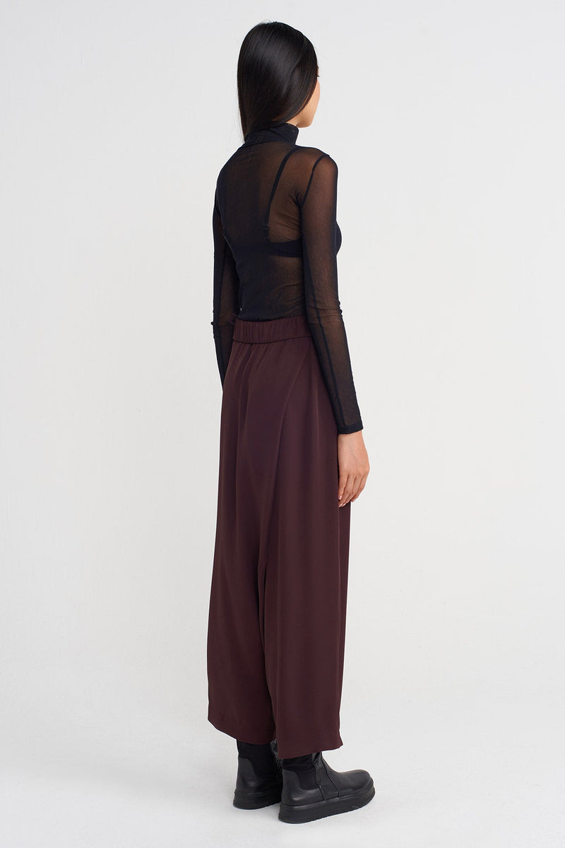 Nu Wrap-Style Harem Pants Eggplant