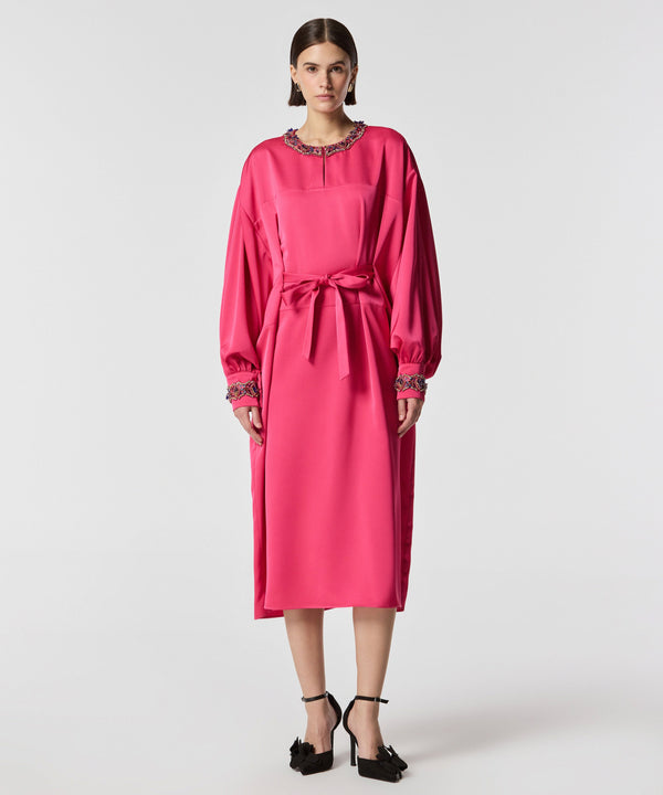 Machka Embroidered Maxi Dress Fuchsia