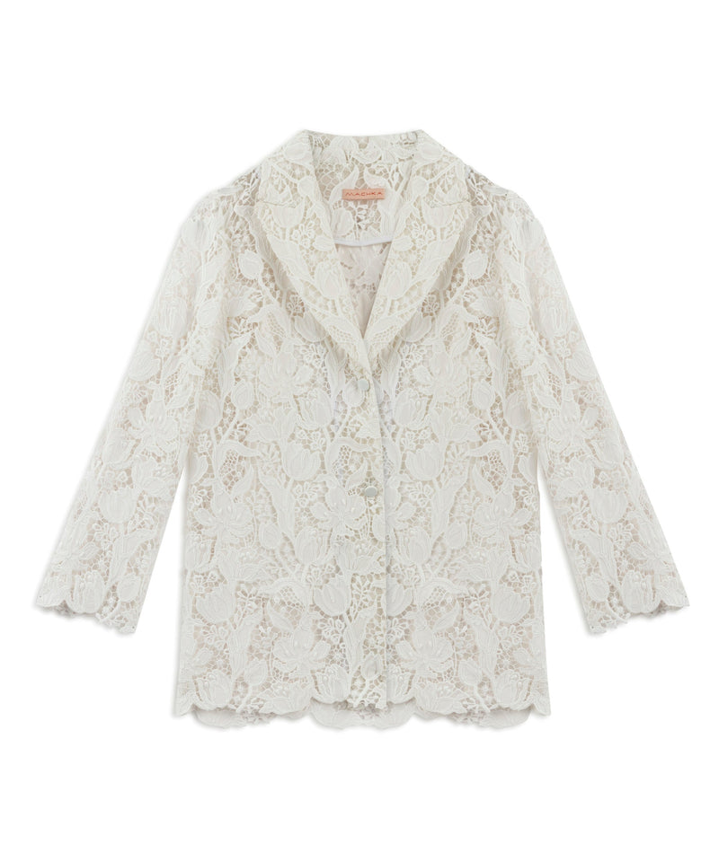 Machka Scallop Jacket White