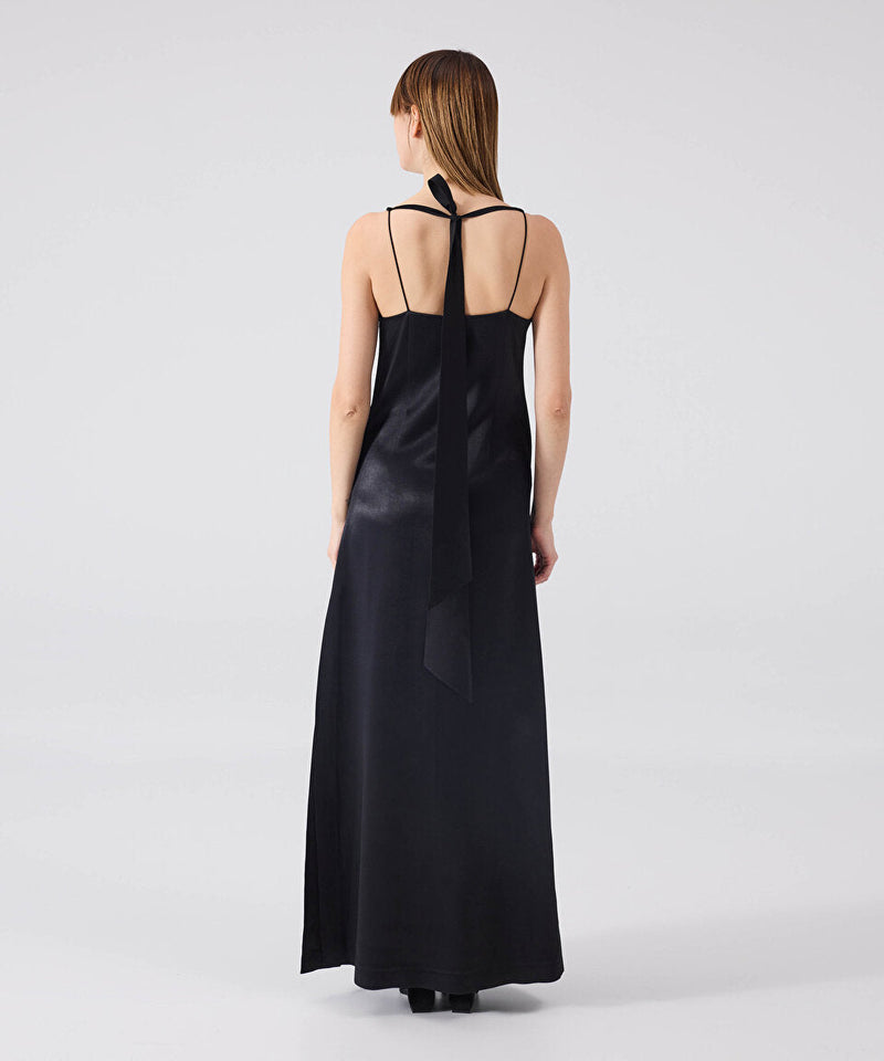 Machka Draped Maxi Dress Black