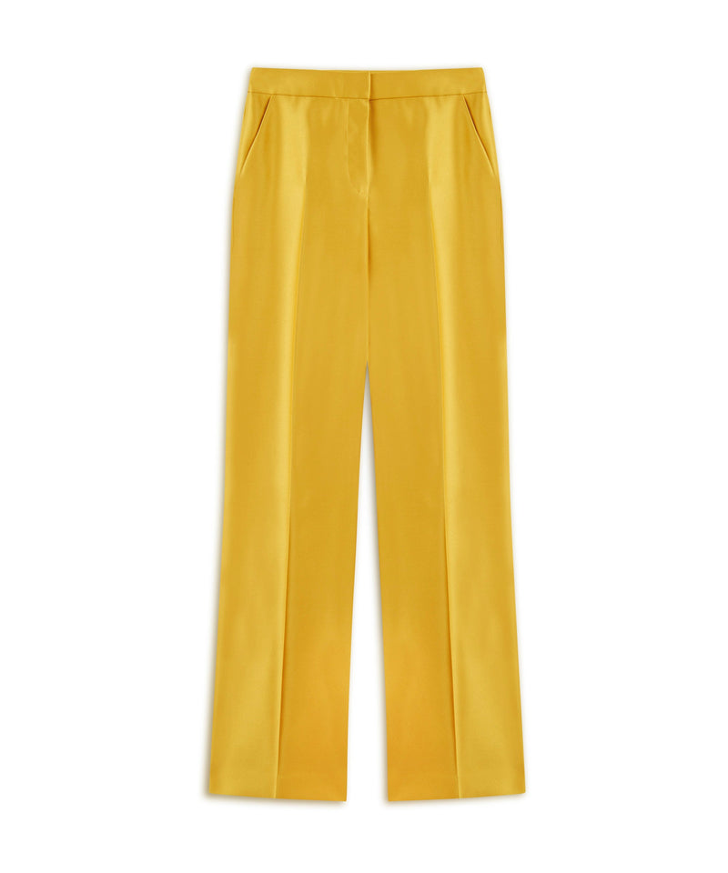 Machka Satin Duchess Trousers Yellow