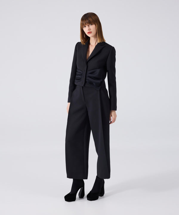 Machka Bow Effect Blazer Black