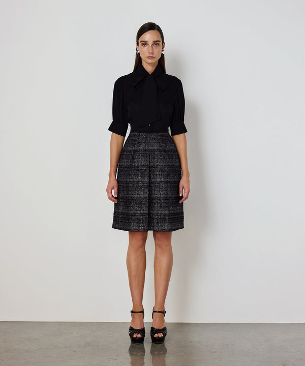 Machka Dual-Layer Dress Black