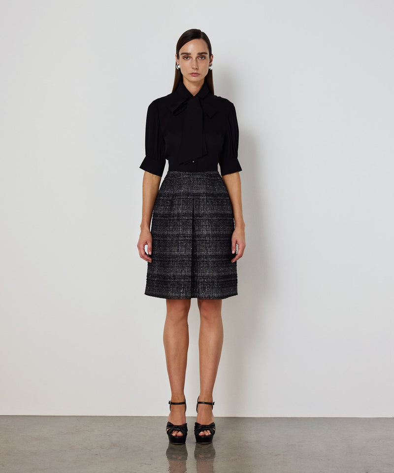Machka Dual-Layer Dress Black