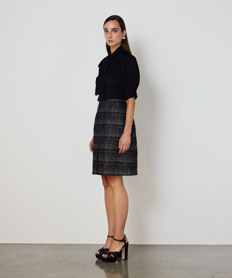 Machka Dual-Layer Dress Black