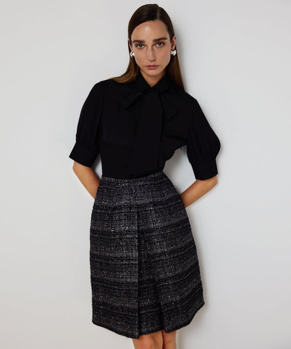 Machka Dual-Layer Dress Black