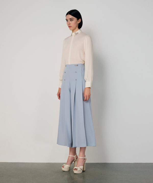 Machka Embellished Trousers Blue