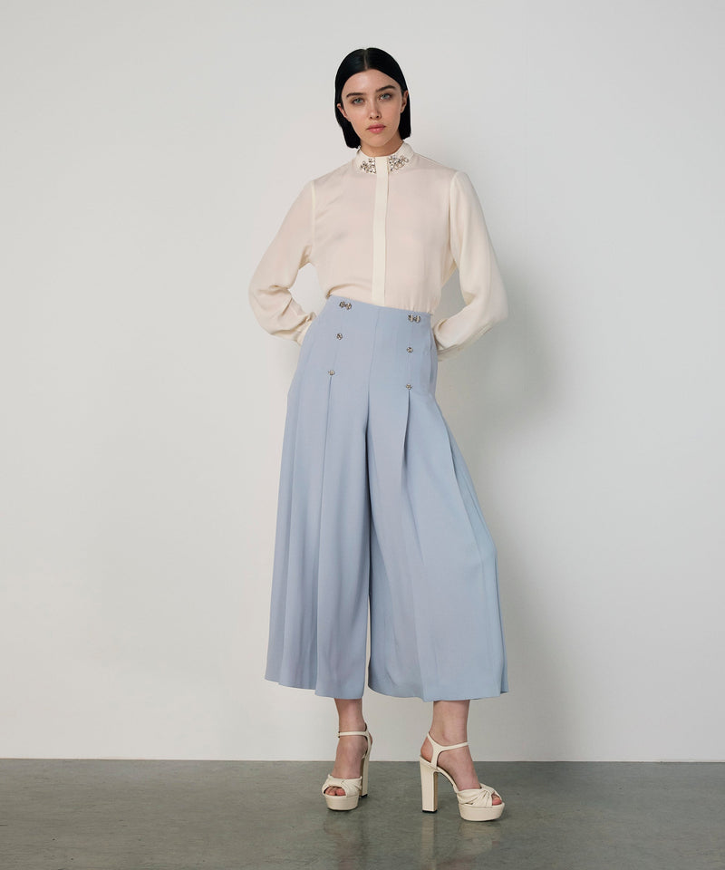 Machka Embellished Trousers Blue