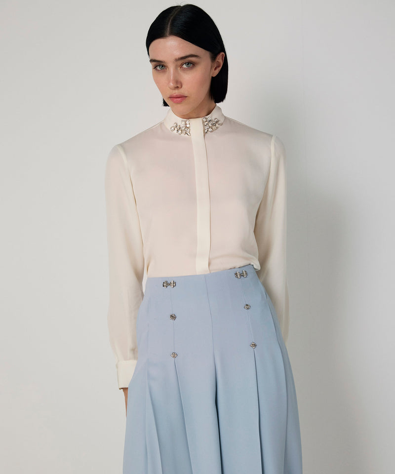 Machka Embellished Trousers Blue