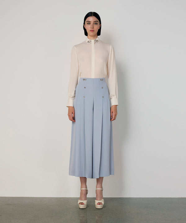 Machka Embellished Trousers Blue