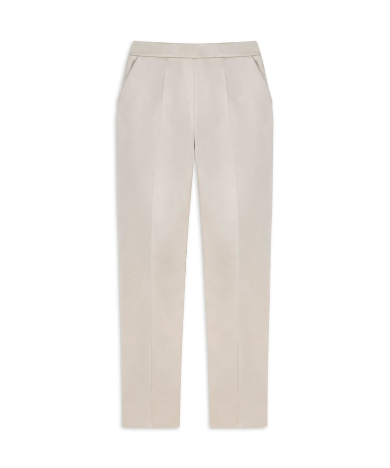 Machka Cigarette Fit Trousers With Crease Champagne