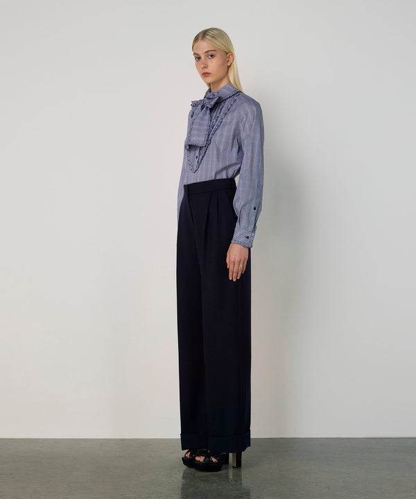 Machka Double Cuff Trousers Navy