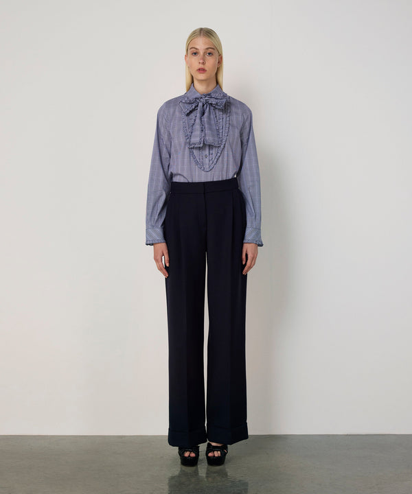 Machka Double Cuff Trousers Navy