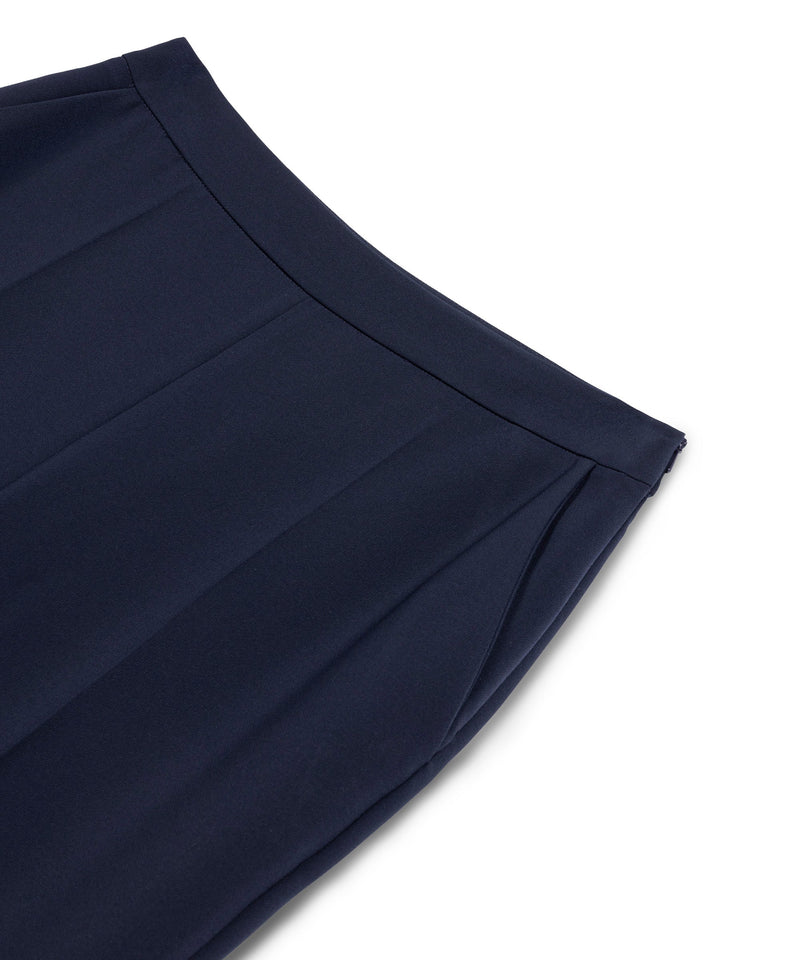 Machka Crepe Cigarette Trousers Navy